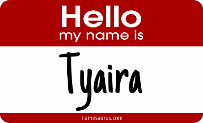 Hello my name is Tyaira png download