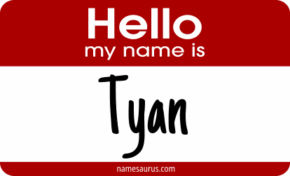 Hello my name is Tyan png download