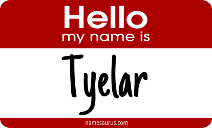 Hello my name is Tyelar png download