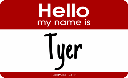 Hello my name is Tyer png download