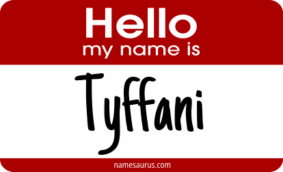 Hello my name is Tyffani png download