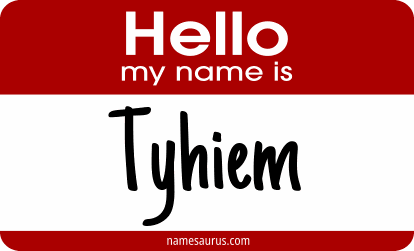 Hello my name is Tyhiem png download