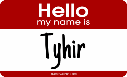 Hello my name is Tyhir png download