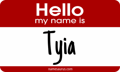 Hello my name is Tyia png download