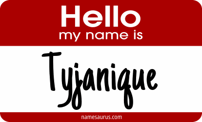 Hello my name is Tyjanique png download