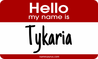 Hello my name is Tykaria png download