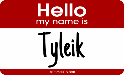 Hello my name is Tyleik png download