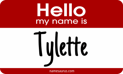 Hello my name is Tylette png download