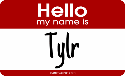 Hello my name is Tylr png download