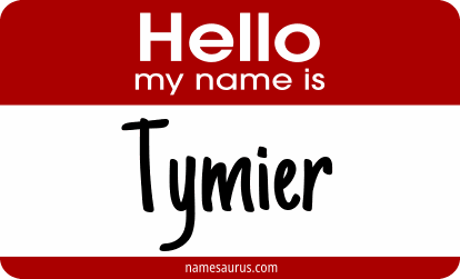 Hello my name is Tymier png download