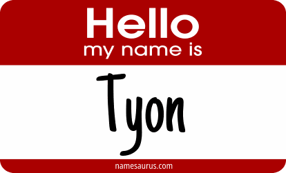 Hello my name is Tyon png download
