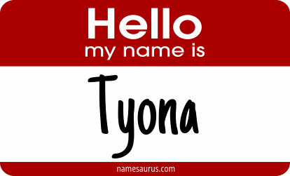 Hello my name is Tyona png download