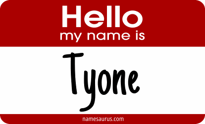 Hello my name is Tyone png download