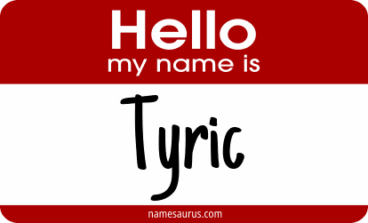 Hello my name is Tyric png download