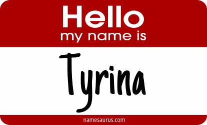 Hello my name is Tyrina png download