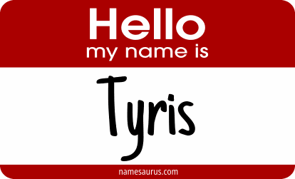 Hello my name is Tyris png download