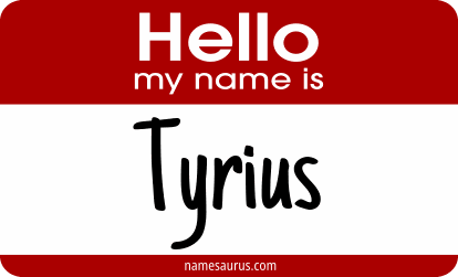 Hello my name is Tyrius png download