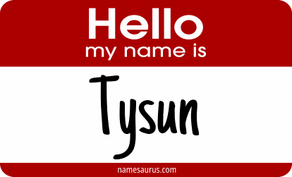 Hello my name is Tysun png download