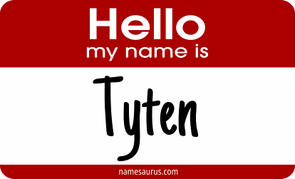 Hello my name is Tyten png download