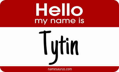 Hello my name is Tytin png download