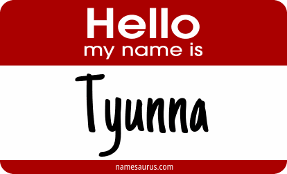 Hello my name is Tyunna png download