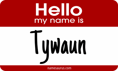 Hello my name is Tywaun png download