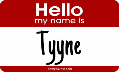 Hello my name is Tyyne png download