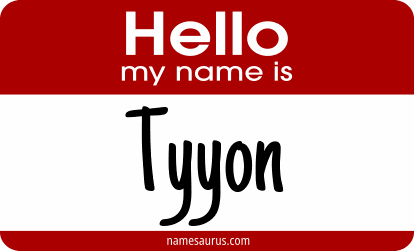 Hello my name is Tyyon png download