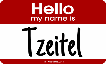 Hello my name is Tzeitel png download