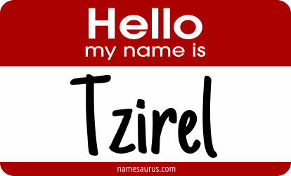 Hello my name is Tzirel png download