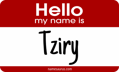 Hello my name is Tziry png download