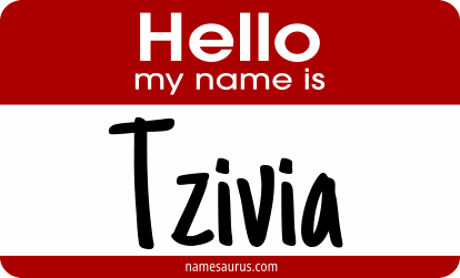 Hello my name is Tzivia png download