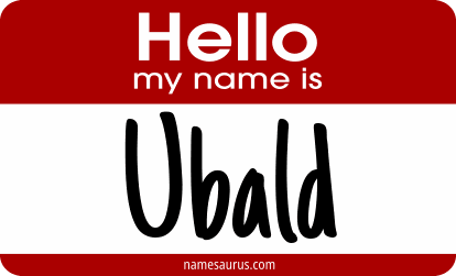 Hello my name is Ubald png download