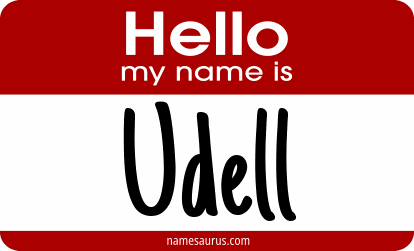 Hello my name is Udell png download