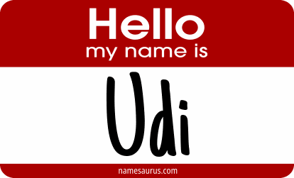 Hello my name is Udi png download