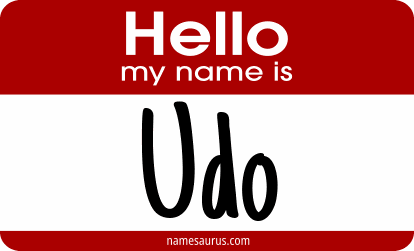 Hello my name is Udo png download