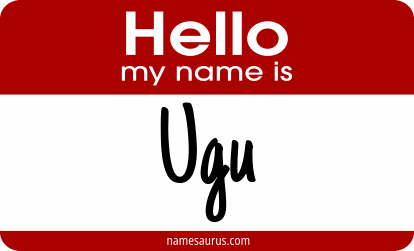 Hello my name is Ugu png download
