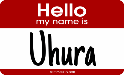 Hello my name is Uhura png download