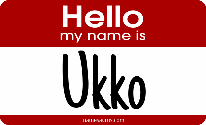 Hello my name is Ukko png download