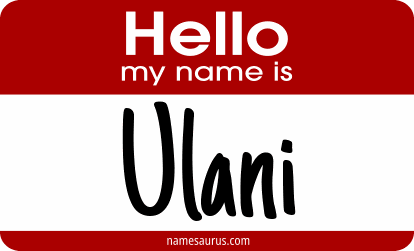 Hello my name is Ulani png download