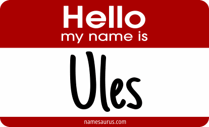 Hello my name is Ules png download