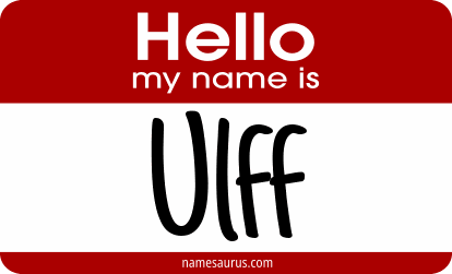 Hello my name is Ulff png download