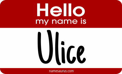Hello my name is Ulice png download
