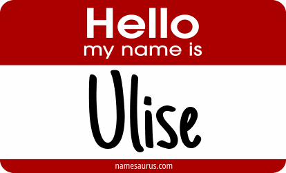 Hello my name is Ulise png download