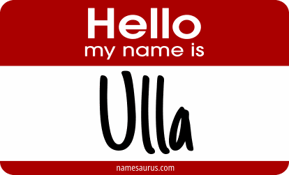 Hello my name is Ulla png download