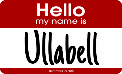 Hello my name is Ullabell png download