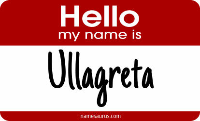 Hello my name is Ullagreta png download