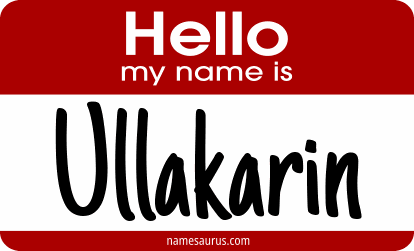 Hello my name is Ullakarin png download