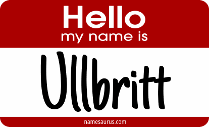 Hello my name is Ullbritt png download