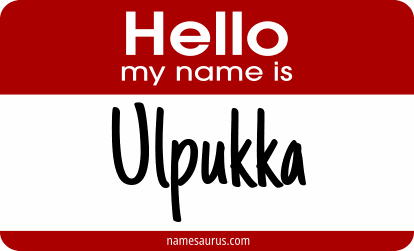 Hello my name is Ulpukka png download